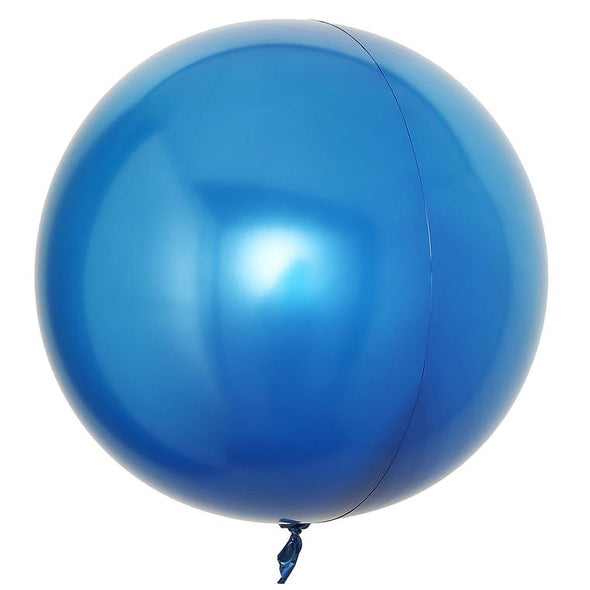 30" ROYAL BLUE REUSABLE ROUND SPHERE VINYL BALLOON UV PROTECTED
