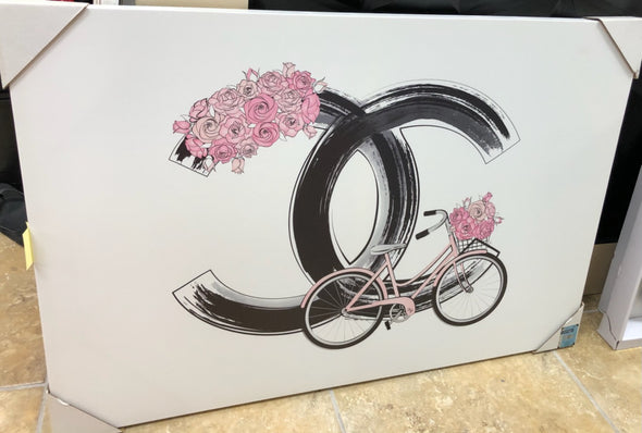 LARGE 36" X 24" CHANEL