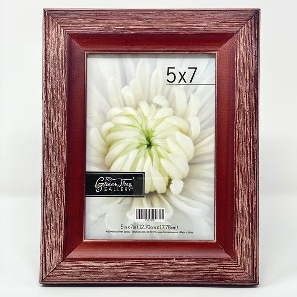 5X7 RED WOOD PICTURE FRAME