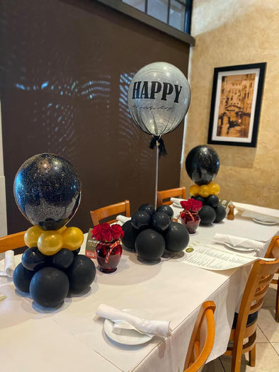 "Happy Birthday" Balloon Centerpieces