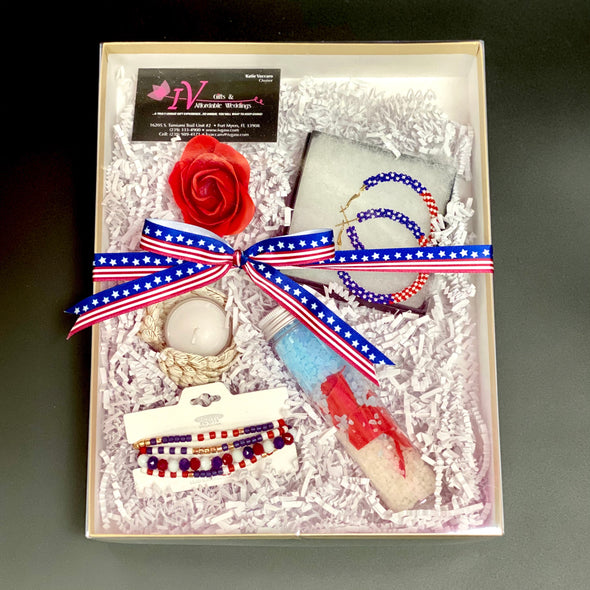 JULY 4RTH BLESS THE USA GIFT BOX