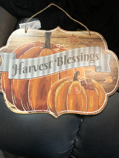 Harvest Blessing Sign