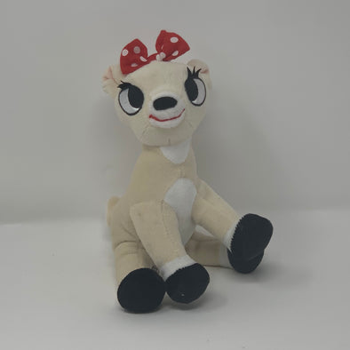PLUSH REINDEER WITH BOW