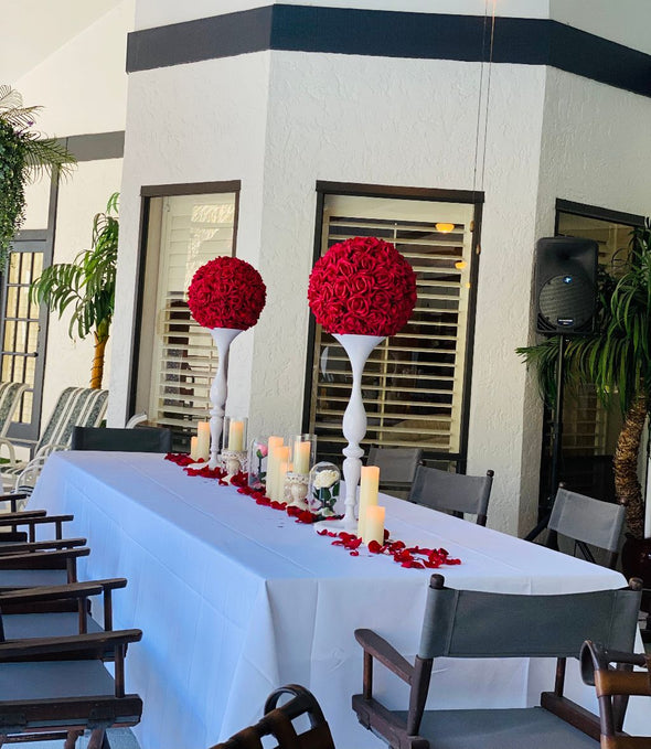 Red Rose Centerpieces