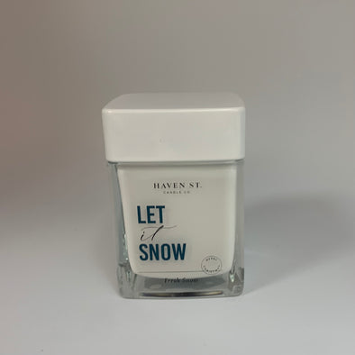 "LET IT SNOW" CANDLE