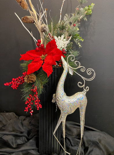 Poinsettia Christmas Centerpiece