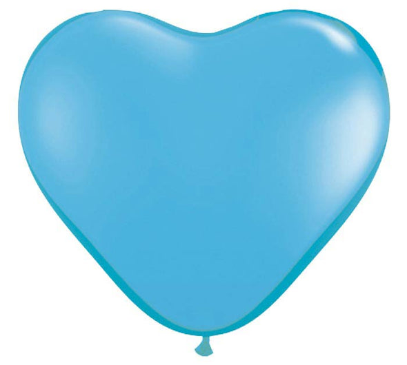 6" PALE BLUE HEART BALLOON