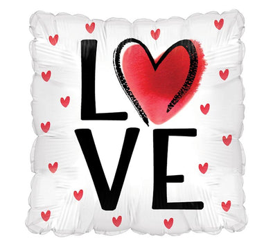 17" LOVE SQUARE SHAPED BALLOON