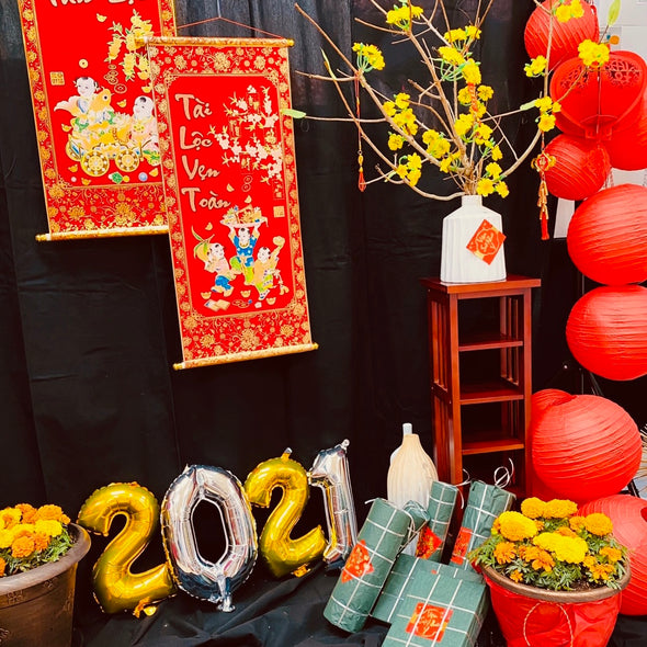 VIETNAMESE NEW YEAR BACKDROP/ARCH PARTY DECOR