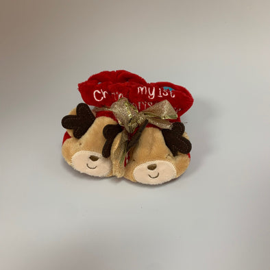 MY FIRST CHRISTMAS REINDEER SLIPPERS