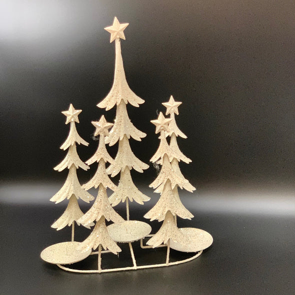 CHRISTMAS TREE CANDLE HOLDER FOR 3 CANDLES