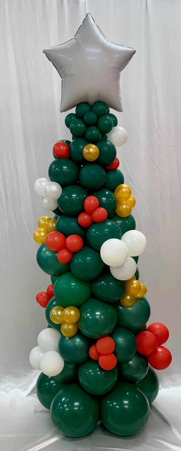 CUSTOM DECORATED BALLOON CHRISTMAS TREE