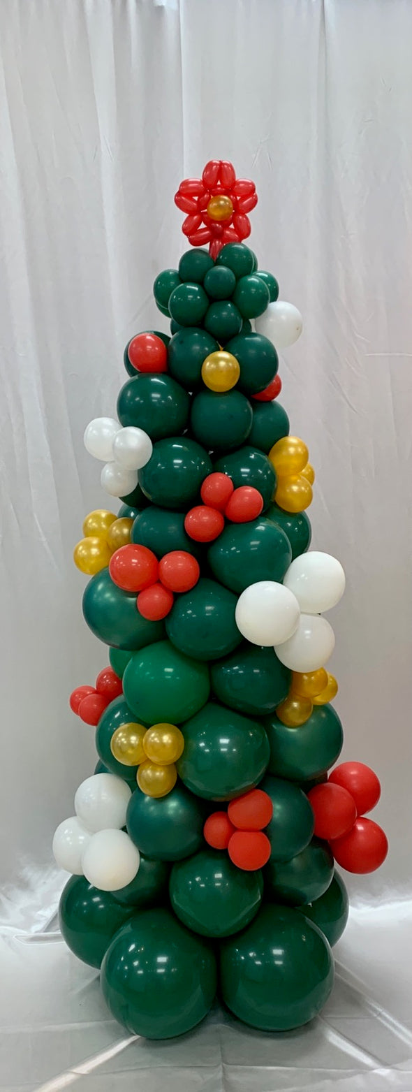 CUSTOM DECORATED BALLOON CHRISTMAS TREE