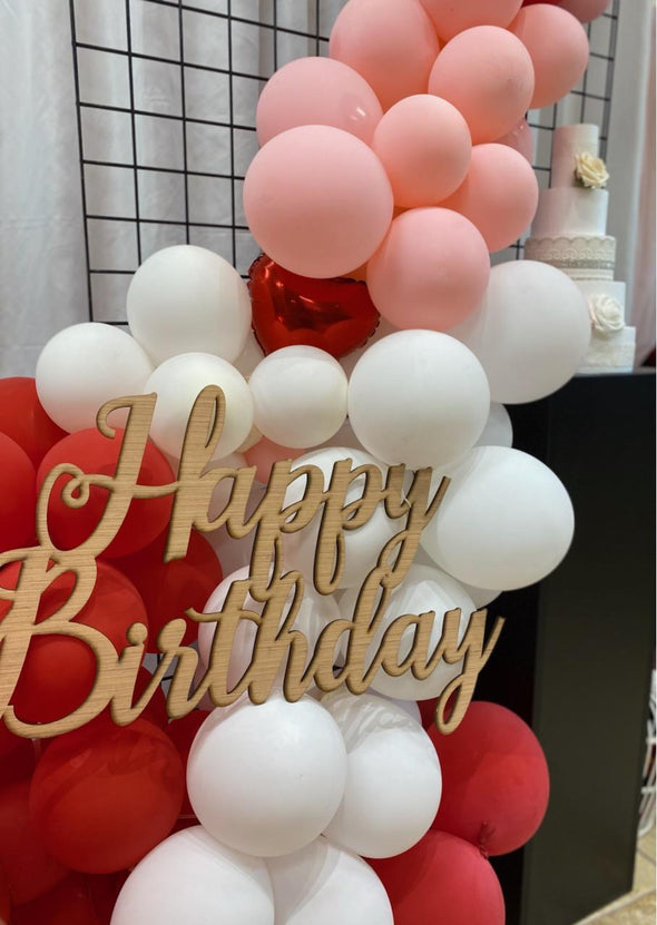 "Happy Birthday" Cascading balloons package